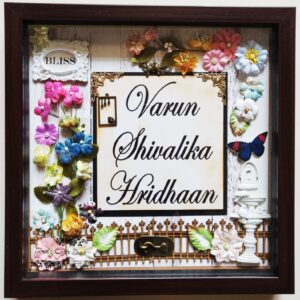 Nameplate for entrance door - enhances the beauty of your wall!